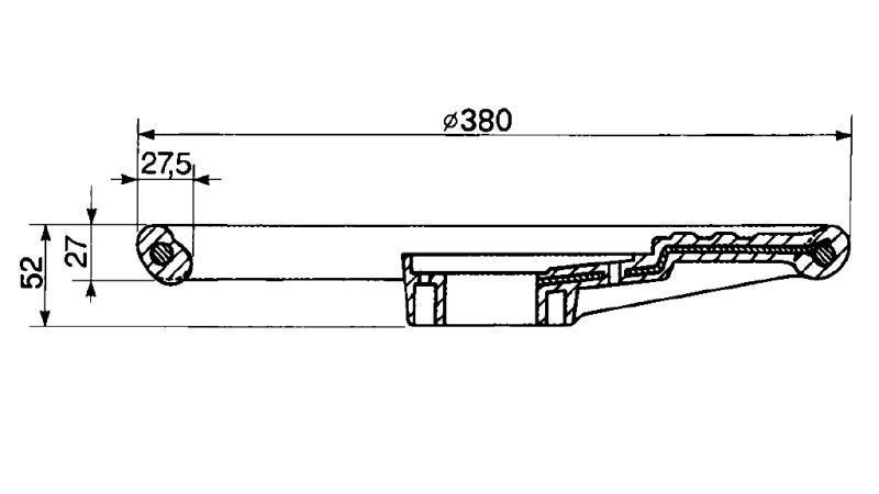 DIAMÈTRE DU VOLANT DE DIRECTION 380 - h 52