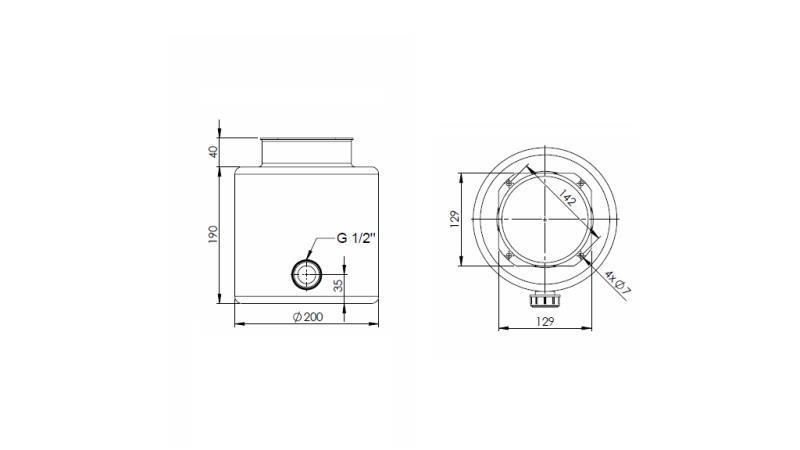 METAL RESERVOIR ROLL PP 6 LITER HORIZONTAL-VERTICAL-dimensioner
