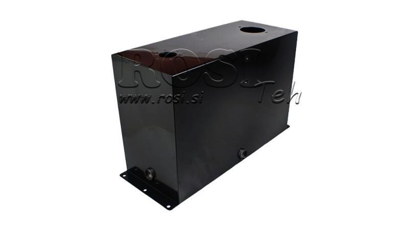 RÉSERVOIR EN MÉTAL 45 LITRES CUBE 400x250x635mm PRÉPARATION POUR FILTRE DE RETOUR