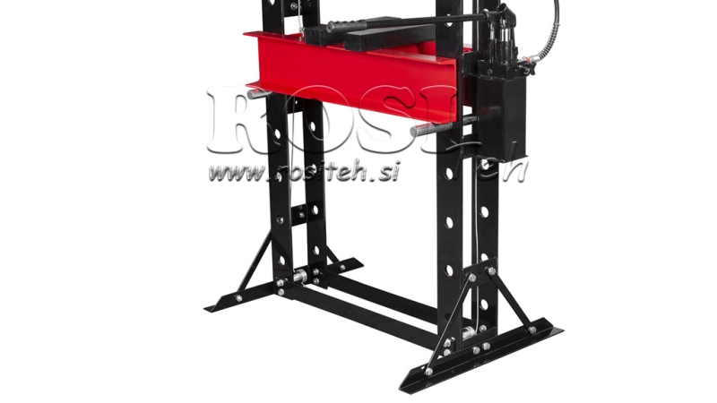TYÖPAJA HYDRAULINEN PURISTIN LAKKAISILLE 50T - kaksinopeuksinen