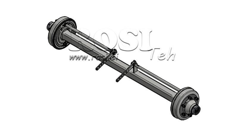 ACHSE FÜR ANHÄNGER 7200 kg MIT BREMSE (1800 mm)