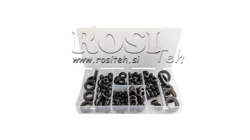 ENSEMBLE DE BUSES EN CAOUTCHOUC - ENTRÉES (180pcs)