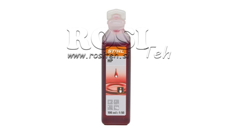 HUILE STIHL HP 2T 1:50 ROUGE, 100ml
