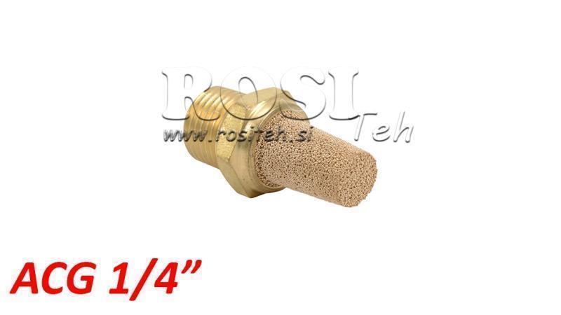 SILENCIEUX PNEUMATIQUE EN LAITON ACG 014 HAUT