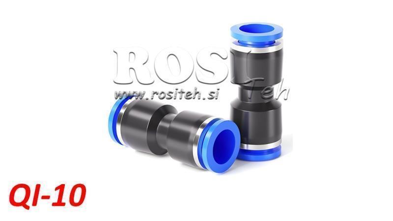 PNEUMATISCHER STECKER GERADER ANSCHLUSS TPA OHNE GEWINDE QI-10