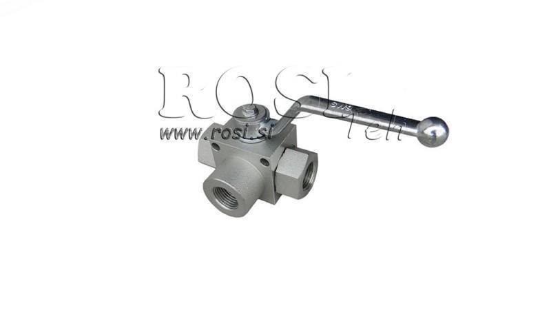 MANUELLES 3-WEGE-VENTIL RS3 3/8 - 500BAR - 35 lit