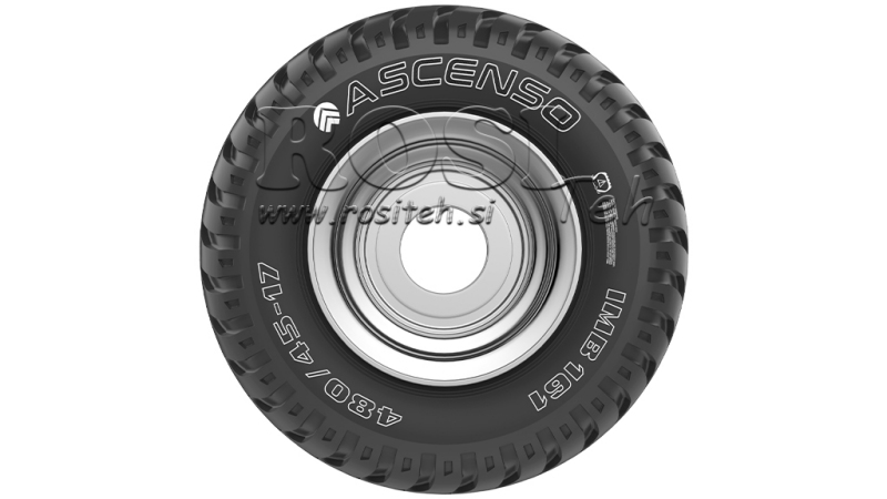 19.0/45-17 REIFEN AW708 14PL MIT FELGE 16,00X17