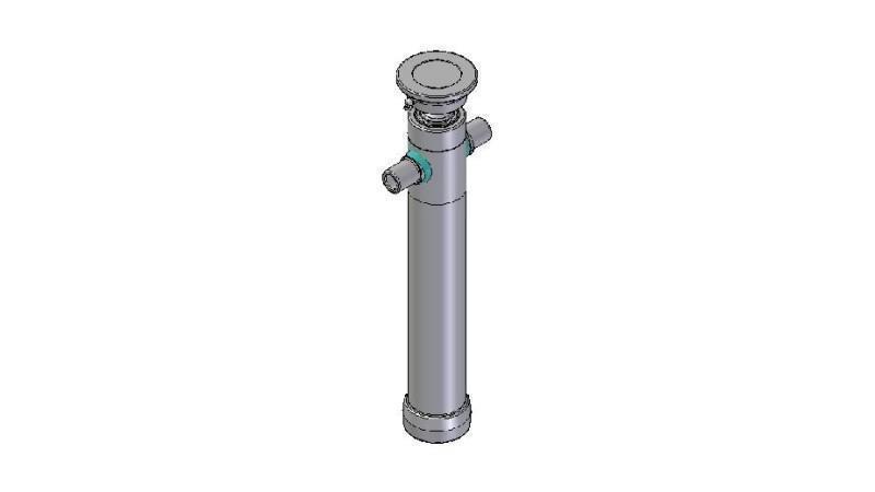 2025S -TELESCOPISK CYLINDER STANDARD/KUGLE 2 TRIN SLAG 895 DIAMETER 80