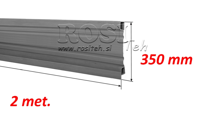 KÄRRYTÄMÄN TRAILERIN SIVU 2 METRIÄ - KORKEUS 350 mm