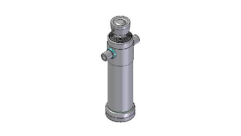 3047S -TELESCOPIC ZYLINDER STANDARD/KUGEL 4 STUFEN HUB 1510 DURCHMESSER 124