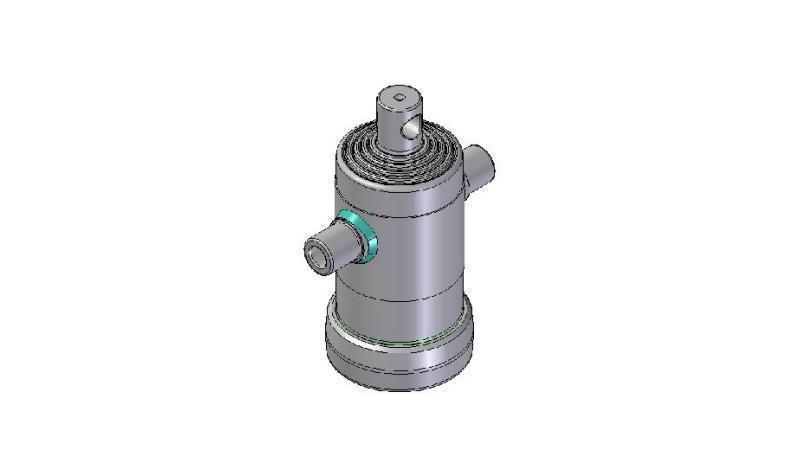 3098F -TELESKOPZYLINDER STANDARD/LOCH 5 STUFEN HUB 765 FI 124