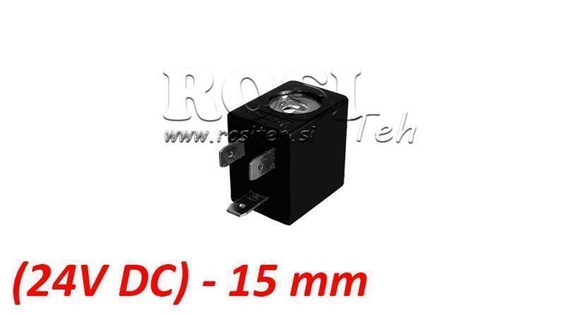 (15) EL. MAG. SPOL 24V DC 2.5W FÖR PNEUMATISK VENTIL 1/8