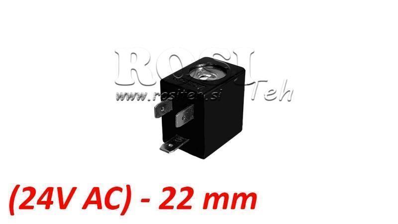 (22) EL. MAG. SPULE 24V AC 5VA FÜR PNEUMATISCHES VENTIL 1/4-3/8-1/2