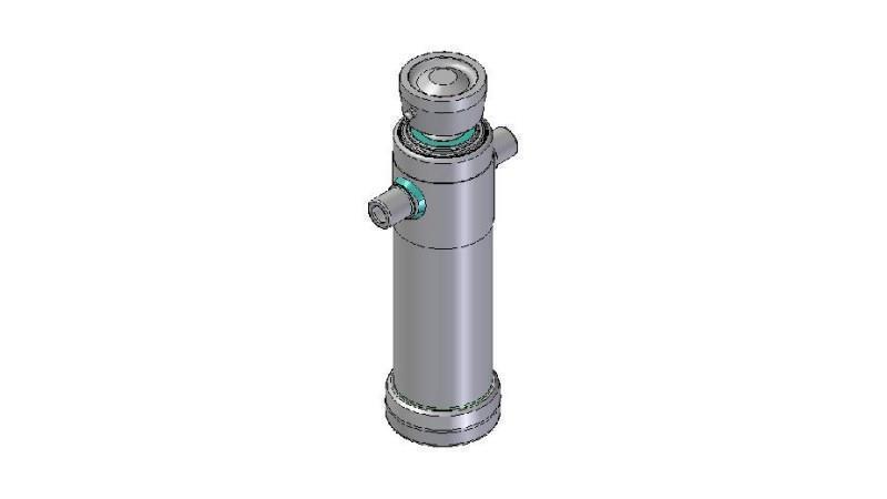 4023S -TELESCOPISK CYLINDER STANDARD/KUGLE 2 TRIN SLAG 695 DIAMETER 124