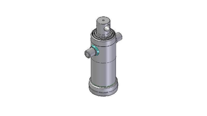 4031F -TELESCOPISK CYLINDER STANDARD/HUL 3 TRIN SLAG 743 DIAMETER 124