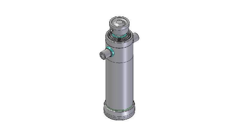 4038S -TELESCOPIC ZYLINDER STANDARD/KUGEL 3 STUFEN HUB 1483 DURCHMESSER 152