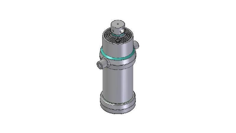 4053F - TELESCOPIC CYLINDER STANDARD/HOLE 5 STAGES TRAVEL 2450 FI 190