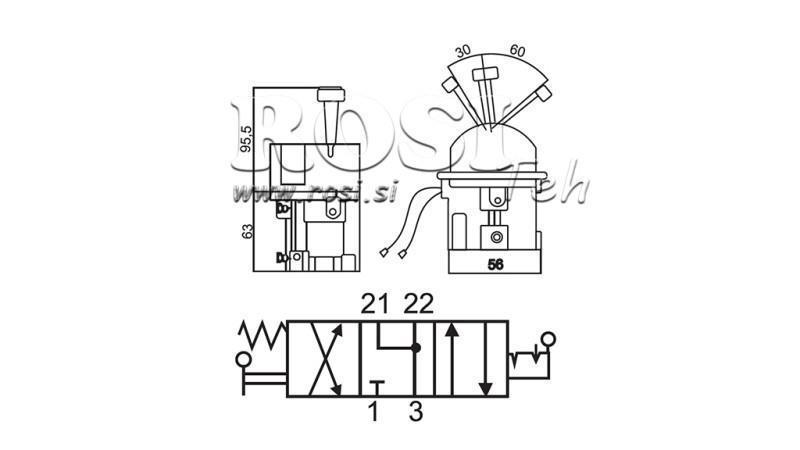 Schéma_2 3 JOYSTICK PNEUMATIQUE DE DÉPLACEMENT