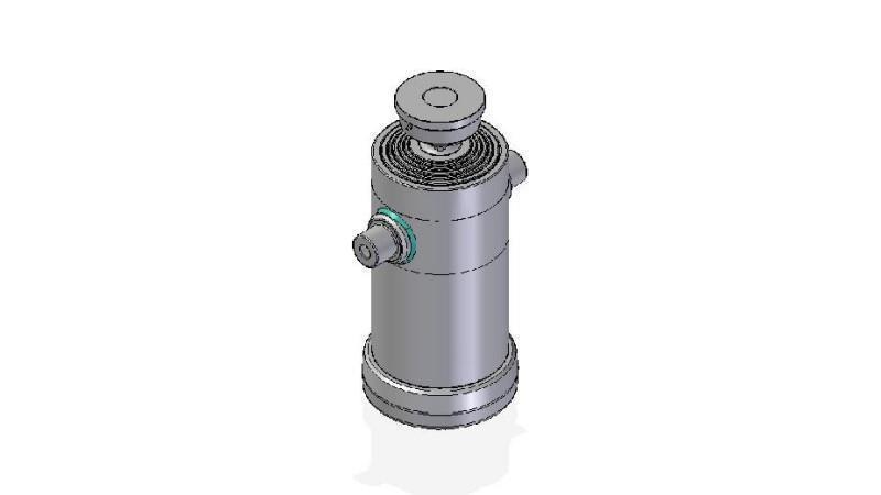 6036S -TELESCOPISK CYLINDER STANDARD/BOLD 6 TRIN SLAG 2565 DIAMETER 270