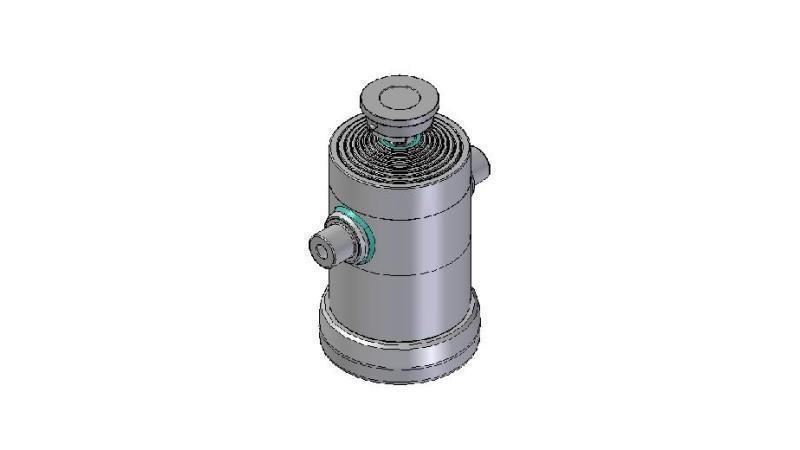 8033S -TELESCOPISK CYLINDER STANDARD/KUGLE 8 TRIN SLAG 2540 DIAMETER 270