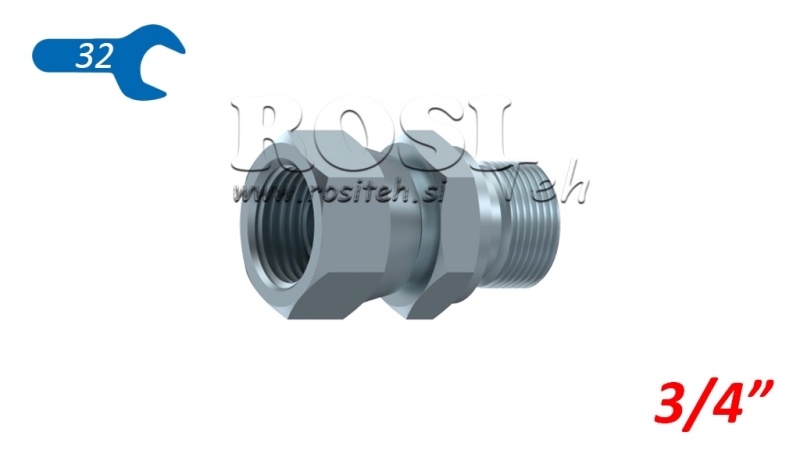 HYDRAULISK DOBBELNØGLE SVIVELMØTRIK 3/4