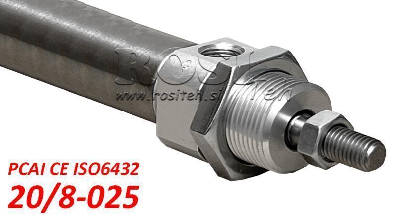 PNEUMATIKZYLINDER PCAI 20/8-025 CE ISO6432