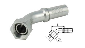 HYDRAULISK-ANSLUTNING-DKJ-JIC74°-HON-ELBOW-45