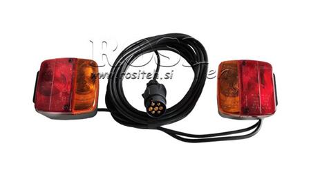 Set von Lichtern mit Kabel 7.5m 2.5m
