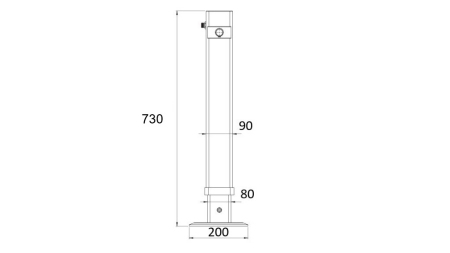 HYDRAULINEN JALKA KAKSOISVAHINGOLLA 450mm - 2.000kg