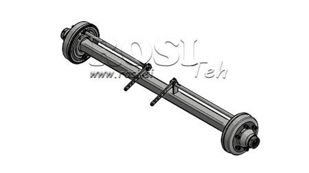ACHSE FÜR ANHÄNGER 7200 kg MIT BREMSE (1800 mm)
