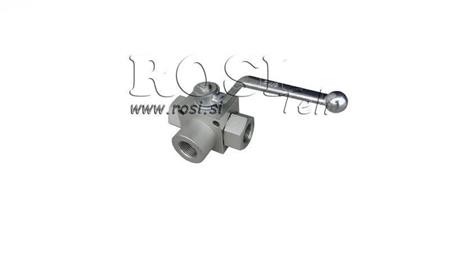 MANUELLES 3-WEGE-VENTIL RS3 1/4 - 500BAR - 25 lit