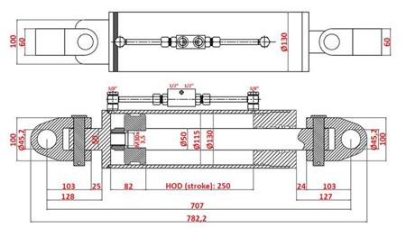 HYDRAULISCHER ABZIEHER SPEZIAL - 4. KLASSE 115/50-250 (180-380PS)(45.2mm)
