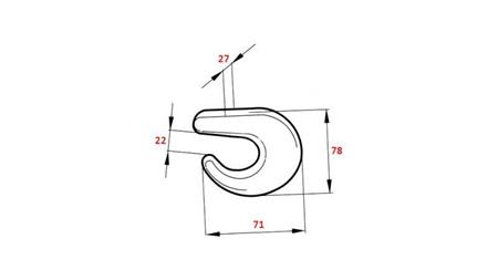 CROCHET DE SOUDURE POUR REMORQUE POUR CHARGES PLUS LÉGÈRES