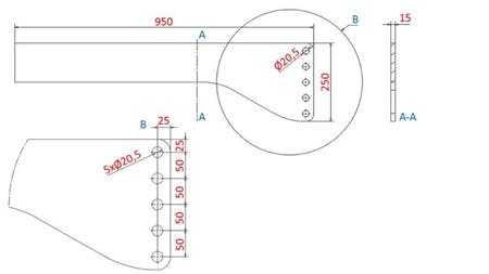 MONTAGE UNIVERSEL (900mm) HYDRAULIQUE AVANT POUR TRACTEUR 1500kg
