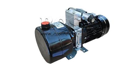 AGGREGAT HYDRAULIQUE MINI 380V AC (0.75 kW) 85 bar - 3.7 cc - 5.2 lit/min - réservoir 4 lit