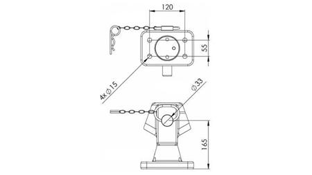 CONNEXION DE MONTAGE SEMI-CIRCOLAIRE IGM-GA276-C