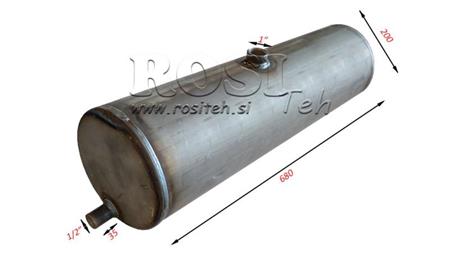 OLIEBEHOLDER LAVET AF PLADEMETAL 20lit fi210-670mm