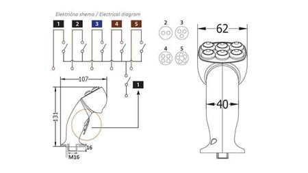 FERNBEDIENUNGSHANDGRIFF ROSI JOYSTICK - 5 TASTEN