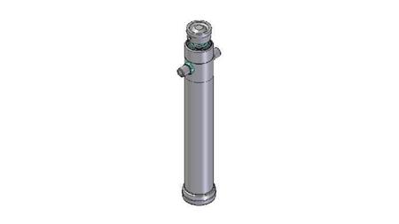 4029S - TELESCOPISK CYLINDER STANDARD/KUGLE 2 TRIN SLAG 1395 DIAMETER 124