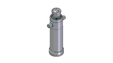 4038S -TELESCOPIC ZYLINDER STANDARD/KUGEL 3 STUFEN HUB 1483 DURCHMESSER 152