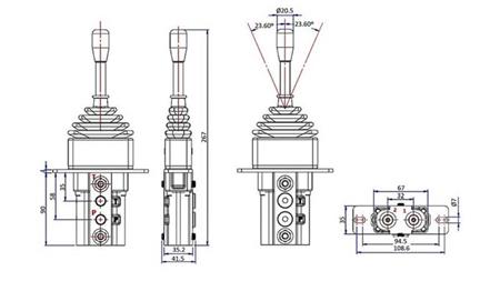JOYSTICK HYDRAULIQUE SANS VERROU