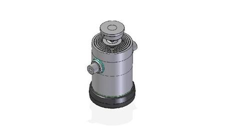 6084S -TELESCOPIC ZYLINDER STANDARD/KUGEL 6 STUFEN HUB 1960 DURCHMESSER 300