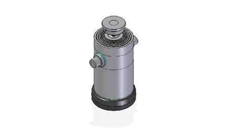 6086S -TELESCOPIC ZYLINDER STANDARD/KUGEL 6 STUFEN HUB 2500 DURCHMESSER 300