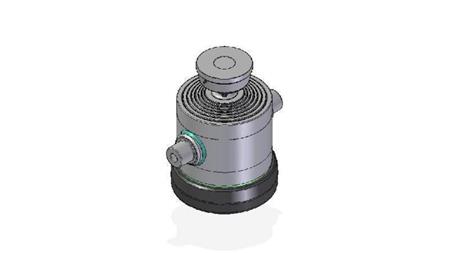 7079S -TELESCOPISK CYLINDER STANDARD/BALL 7 TRIN REJSE 1387 DIAMETER 300