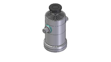8014S -TELESCOPISK CYLINDER STANDARD/BOLD 8 TRIN REJSE 2855 DIAMETER 240