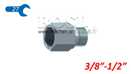 HYDRAULIKADAPTER MÄNNLICH-WEIBLICH 3/8-1/2