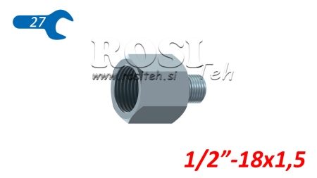 HYDRAULIKADAPTER MÄNNLICH-WEIBLICH 1/2-18x1,5