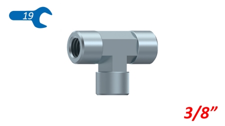 HYDRAULISK T STYKKE HUN-HUN 3/8