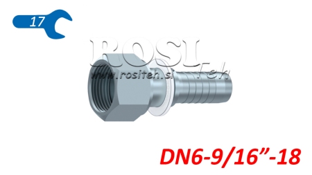 HYDRAULISCHER ANSCHLUSS DKORFS WEIBLICH DN6-9/16-18