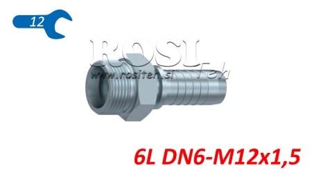 HIDRAULISCHER ANSCHLUß CEL 6 L MÄNLICH DN6-M12x1,5